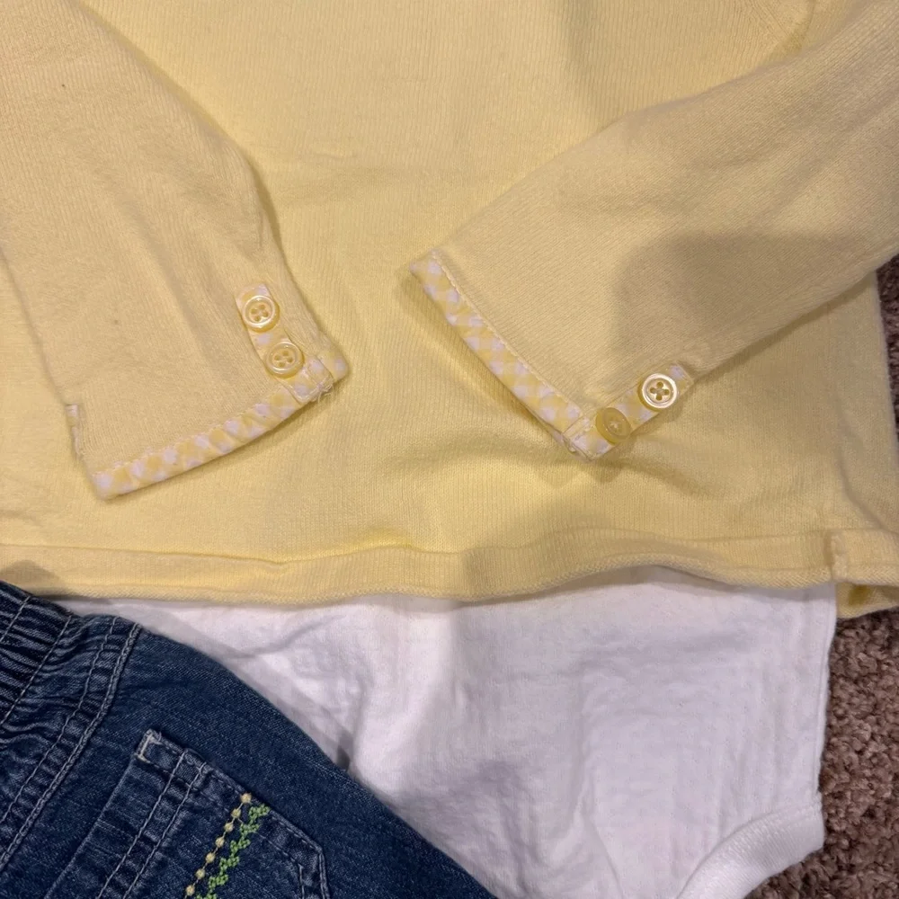 Vintage Y2K Carter’s Spring Floral Denim Set 24M